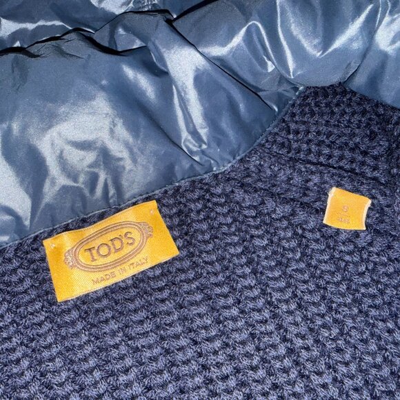 Tod's of Italy Men's Wool Hooded Button Down Cardigan Sweater, Size Small - Picture 4 of 8